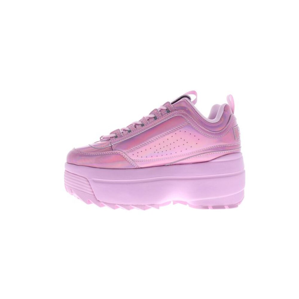 Fila Womens Disruptor II Wedge Festival Pink Shoes (NWT) - Picture 3 of 4